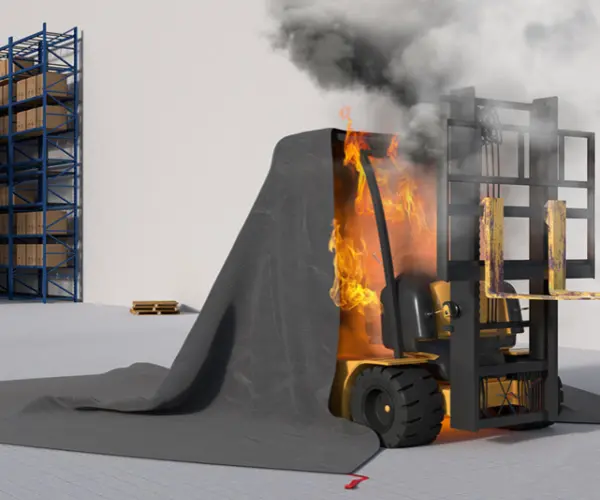 Forklift Fire Blanket