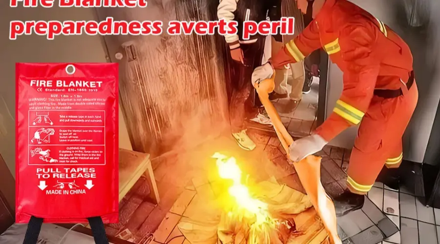 Silicone-Coated Fiberglass FireBlanket